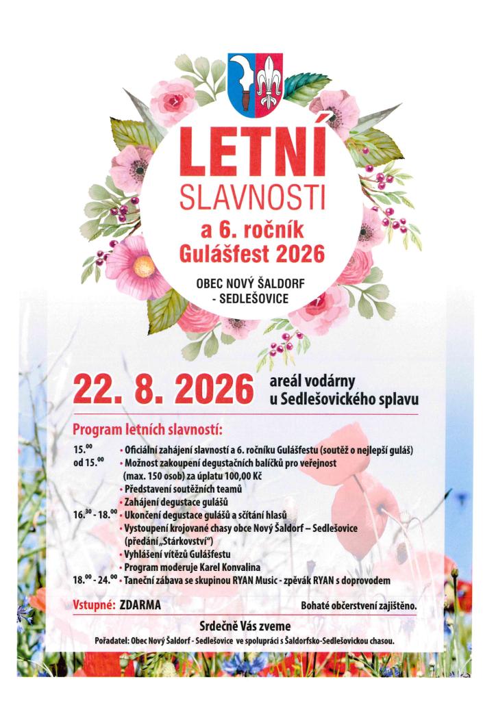 Letní slavnosti a 6. ročník Gulášfestu 2026